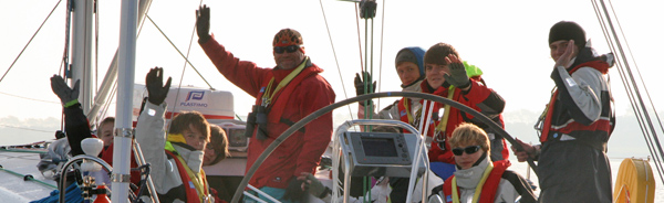 Werners Segeljacht auf Werbetour 2012